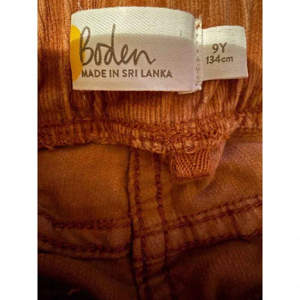 Boden Corduroy Leggings Girls‎ 9Y 134cm Brown Ginger Skinny Pull On Pants